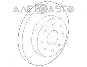 Placuta de frana fata dreapta Honda CRZ 11-16 260/21mm ruginită.