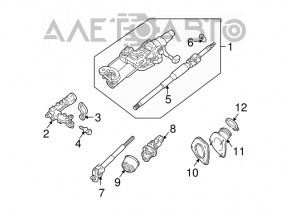 Пыльник рулевого карданчика Lexus RX330 RX350 RX400h 04-09