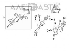 Кожух карданчика Lexus RX300 RX330 RX350 04-09