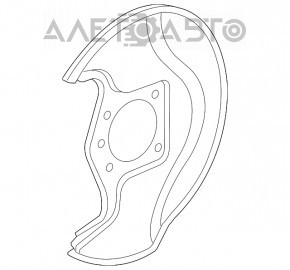 Capac disc de frână față stânga Acura MDX 07-13