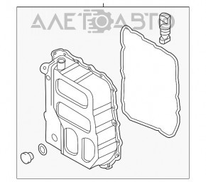 Palet ulei cutie de viteze automata Hyundai Sonata 15-19 2.4 fara schimbator de caldura, nou, original OEM