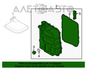 Palet ulei cutie de viteze automata Hyundai Sonata 15-19 2.4 fara schimbator de caldura, nou, original OEM