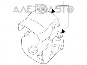 Cadru coloană de direcție Lexus RX300 RX330 RX350 RX400h 04-09 gri.