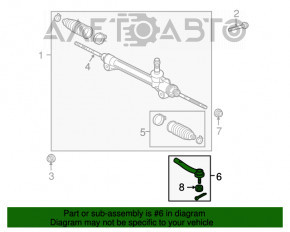 Capăt de direcție dreapta Lexus RX350 RX450h 10-15