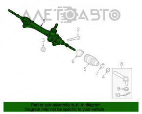 Bară de direcție Lexus RX350 RX450h 16-22 nou OEM original