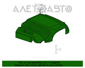 Накладка двигателя Dodge Challenger 09- 5.7