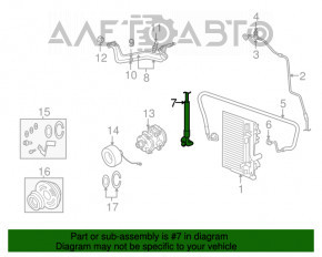 Трубка кондиционера компрессор-печка Chrysler 300 11-