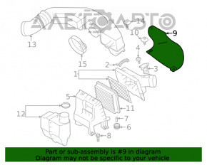 Receptor de aer Subaru Outback 20- nou OEM original