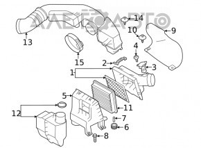 Receptor de aer Subaru Outback 20- nou OEM original