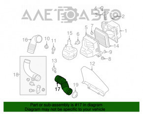 Conducta de aer inferior Subaru Forester 14-18 SJ 2.0