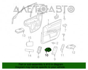 Controlul oglinzilor electrice stânga față pentru Jeep Patriot 11-17