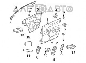 Controlul oglinzilor electrice stânga față pentru Jeep Patriot 11-17