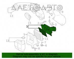 Capac superior carcasa filtrului de aer Subaru Outback 20 - nou original OEM