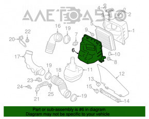 Корпус воздушного фильтра Subaru Forester 14-18 SJ 2.0