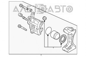 Suportul frontal stânga Mitsubishi Outlander Sport ASX 10-