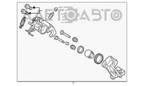 Suport spate stânga Mitsubishi Outlander 14-21 AWD