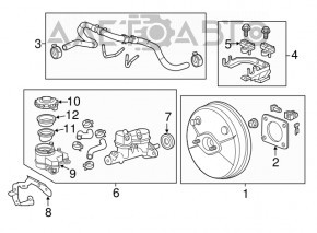 Главный тормозной цилиндр с бачком Honda CRZ 11-16