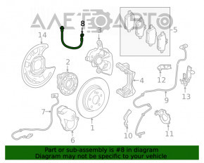 Furtun de frână spate stânga Infiniti QX30 17-