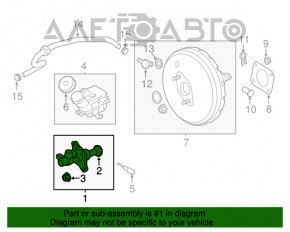 Cilindrul principal de frână cu rezervorul Mitsubishi Outlander Sport ASX 10-