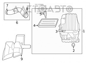 Receptor de aer Dodge Journey 11- 2.4 rupt.