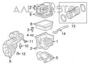 Receptor de aer cu rezonator Dodge Dart 13-16 1.4 2.0 2.4