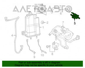 Supapa electromagnetica a rezervorului de combustibil pentru Jeep Compass 17- 2.4