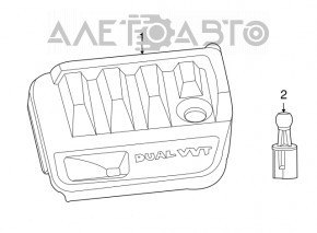 Накладка двигателя Dodge Journey 11- 2.4