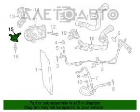 Кронштейн компрессора Jeep Cherokee KL 14- 2.4