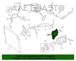 Suport compresor Jeep Cherokee KL 14- 3.2