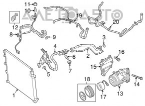 Suport compresor Jeep Cherokee KL 14- 3.2