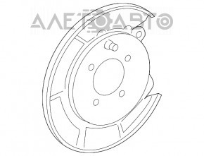 Capacul discului de frână spate stânga pentru Lexus ES350 07-12, nou, original OEM.