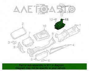 Schimbătorul de viteze al cutiei de viteze Jeep Grand Cherokee WK2 16-21