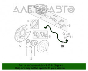 Senzor ABS spate stânga Mitsubishi Galant 04-12