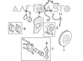 Senzor ABS frontal stânga Mitsubishi Outlander 14-21