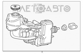 Cilindrul principal de frână Toyota Prius 50 16- complet