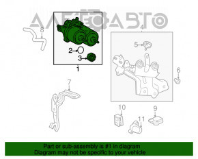 Тормозной усилитель brake booster Toyota Prius V 12-17