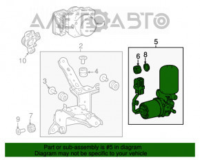 Amplificator de frână pentru frână Toyota Camry v70 18- hibrid