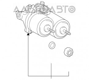 Servofrâna Toyota Rav4 13-18 hibrid nou original OEM