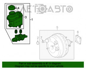 Главный тормозной цилиндр с бачком Toyota Sequoia 08-16