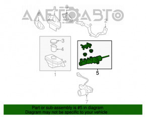 Cilindrul principal de frână al Toyota Camry v40 hibrid