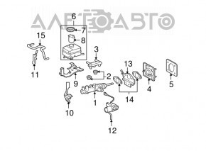 Главный тормозной цилиндр Lexus RX400h 06-09