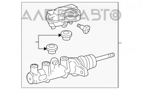 Cilindrul principal de frână cu rezervor pentru lichid de frână pentru Lexus LS460 LS600h 07-12