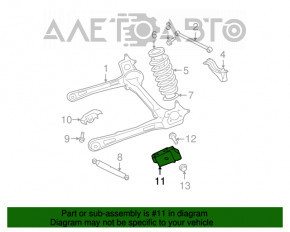 Bara spate dreapta a Dodge Grand Caravan 11-20