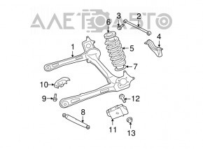 Suport amortizor spate stânga Dodge Grand Caravan 11-20