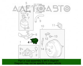 Бачок ГТЦ малый Lexus RX300 RX330 RX350 04-09