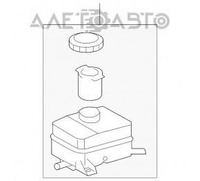 Бачок ГТЦ Lexus RX400h 06-09