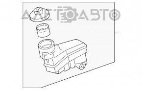 Rezervorul de combustibil al Toyota Camry v55 15-17 SUA