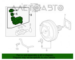 Rezervorul de combustibil al Toyota Camry v55 15-17 SUA