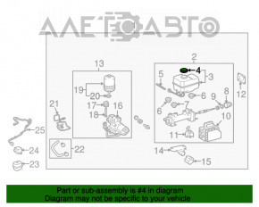 Capacul rezervorului de combustibil Toyota Highlander 20-