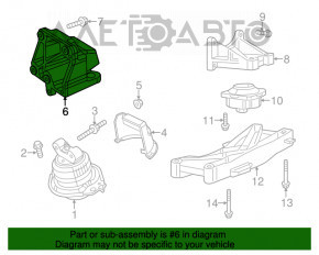 Suport motor stânga pentru pernă Dodge Challenger 11- 5.7